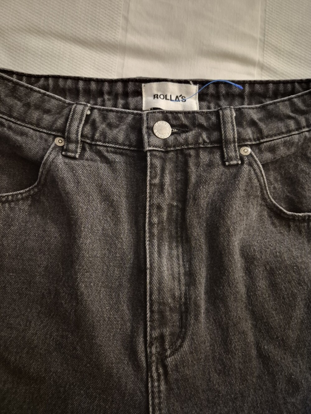 ROLLA'S Duster Black Straight Jeans DEADSTOCK - Picture 4 of 6